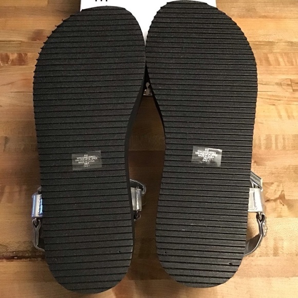 NINE WESTStudded Platform Sport Sandals Comehere3 SilverStudded NIB Sz 8. - Picture 2 of 6